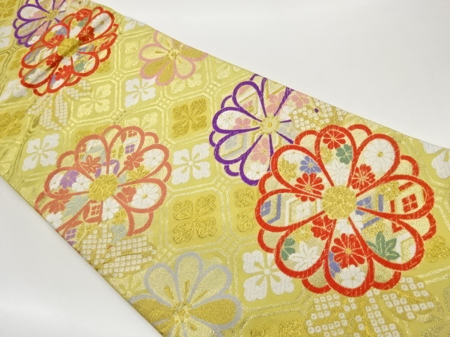 JAPANESE FUKURO OBI / WOVEN KIKU